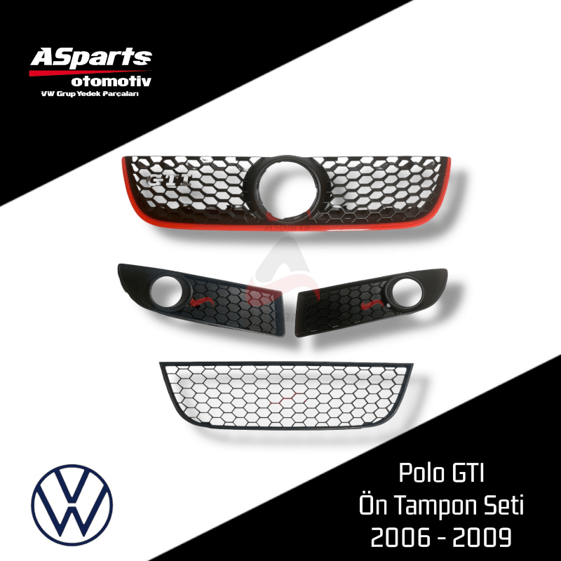 VW Polo GTI Ön Panjur - Tampon Orta Izgara - Sis Izgaraları 2006 / 2009 6Q0198853