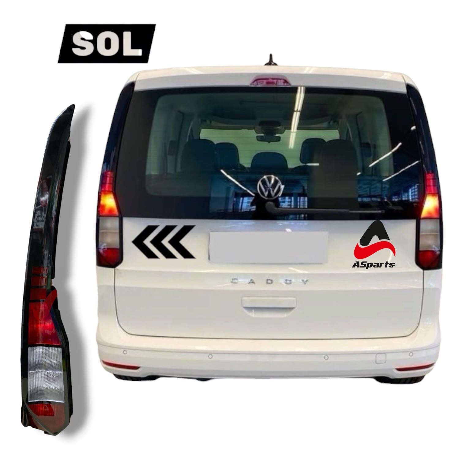 Caddy 2021 Stop Lambası Sol-Sürücü Ledsiz 2K7945095