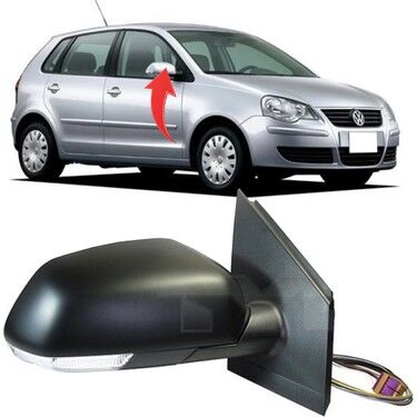 Volkswagen Polo Dış Ayna Komple Sağ-Yolcu 2006 - 2009