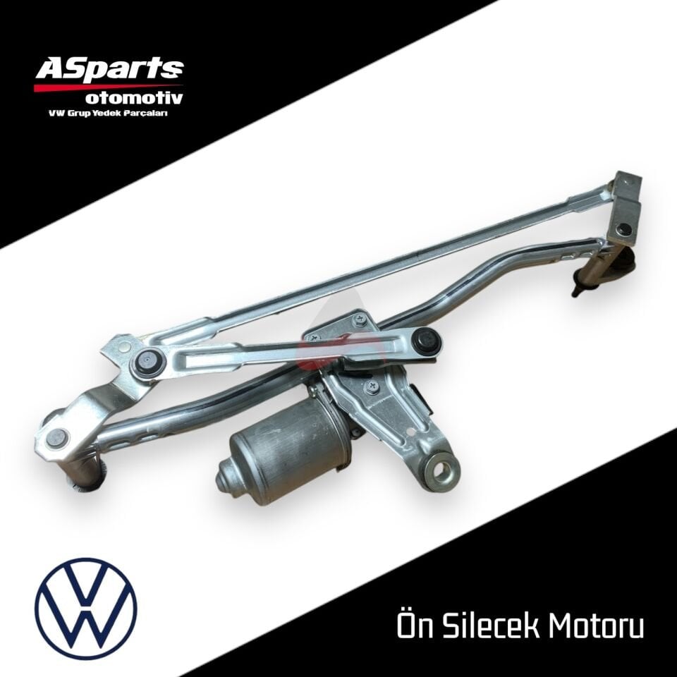 Volkswagen Jetta 2010 - 2018 Ön Silecek Motoru Komple 5C795560 + 5C7955113D