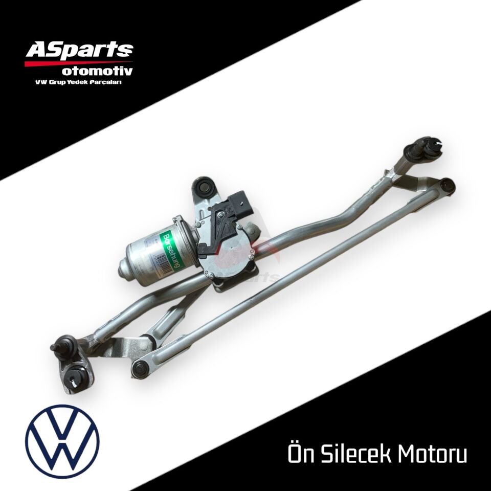 Volkswagen Jetta 2010 - 2018 Ön Silecek Motoru Komple 5C795560 + 5C7955113D