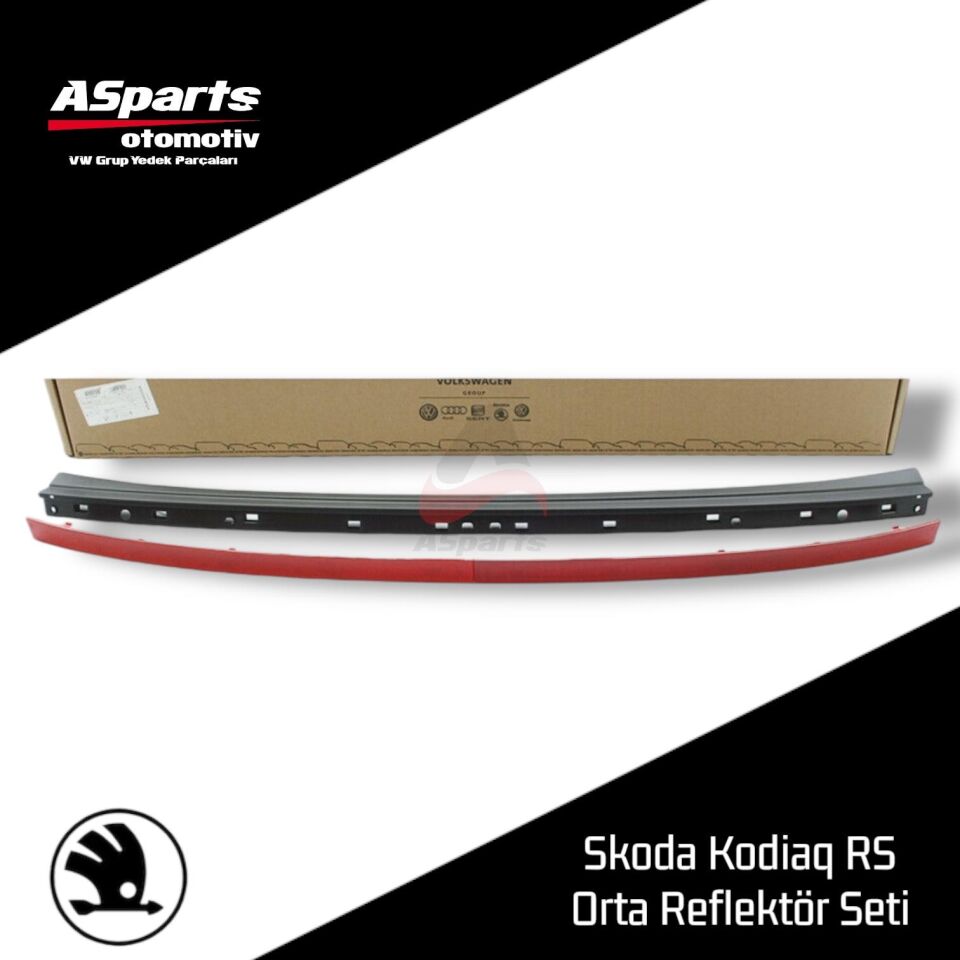 Skoda Kodiaq RS Arka Tampon Orta Reflektör Seti