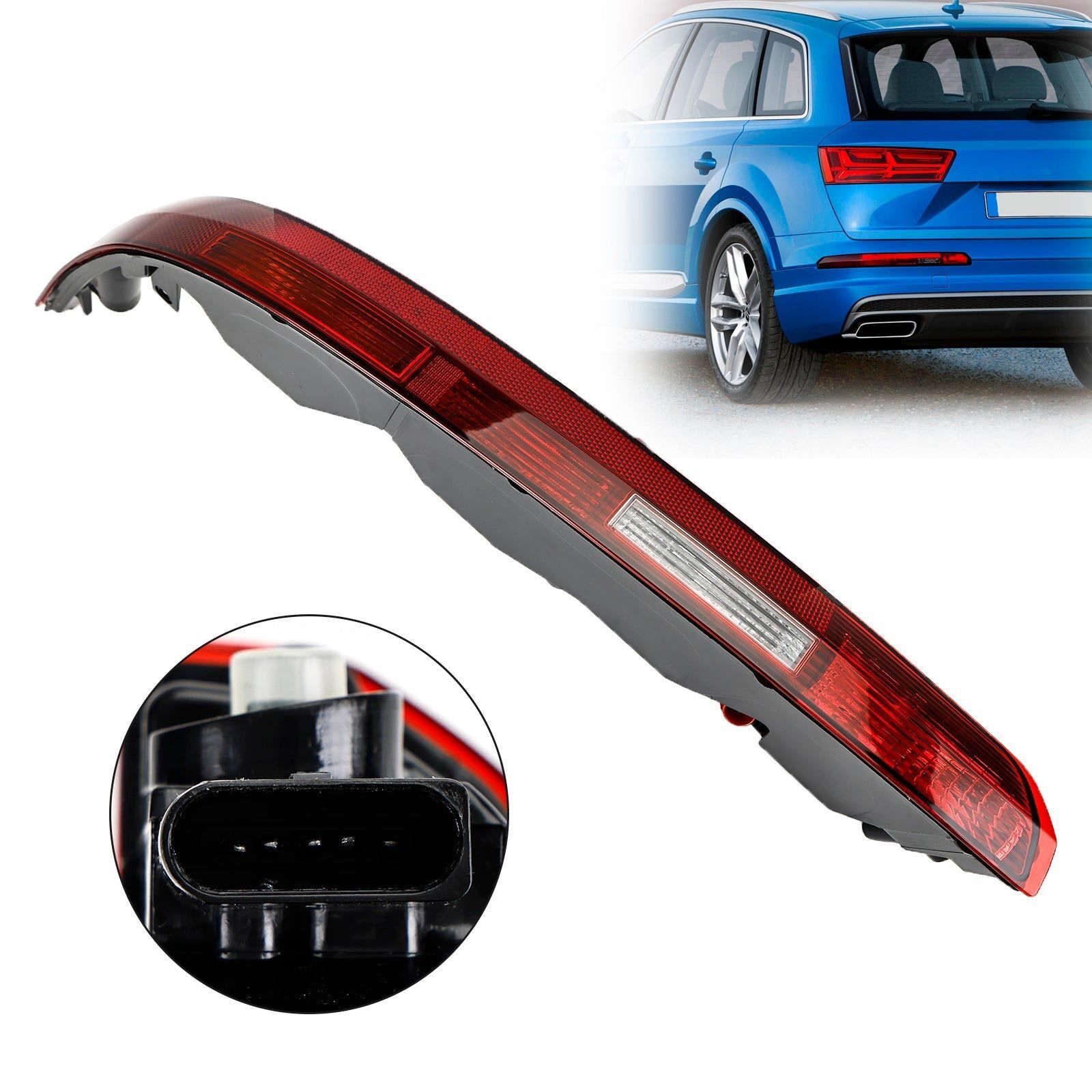 Audi Q7 2015 - 2023 Arka Tampon Reflektörü Sol-Sürücü 4M0945095 (Marelli)