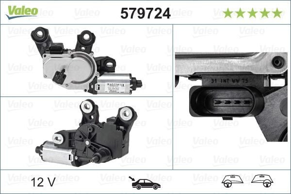 Porsche Cayenne Arka Silecek Motoru VALEO 579724